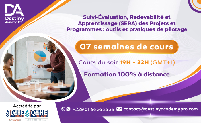 Suivi-Évaluation, Redevabilité et Apprentissage (SERA) | Monitoring, Evaluation, Accountability & Learning (MEAL)